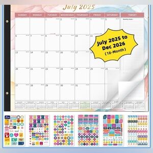 Desk Calendar 2025-2026 Large 22'' x 17'' 2025 Monthly Desktop Calendar (061)